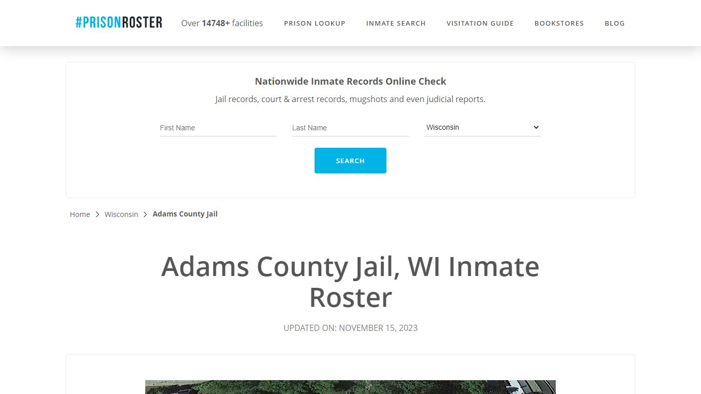 Adams County Jail, WI Inmate Roster - Prisonroster